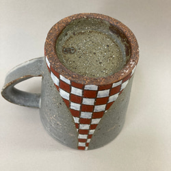 彩泥マグカップ（市松） 3枚目の画像