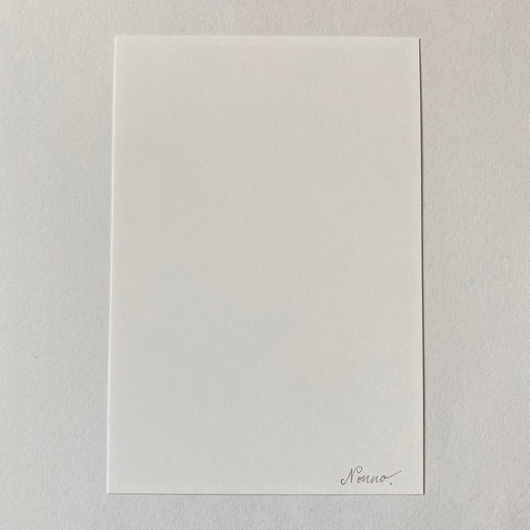 『 あじさいガールのメッセージカード 』 パステルアート原画 9枚目の画像