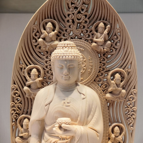 【修縁堂】古美術品 木工細工 西方三聖 仏像立像 置物 木彫 仏像 修縁堂】古美術品 木工細工 西方三聖 仏像立像 置物 木彫 仏像