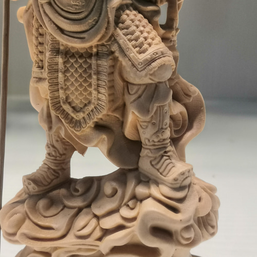 木彫 三国志·立雲関公 置物 彫刻 工芸品 コレクション 彫刻 minn 通販