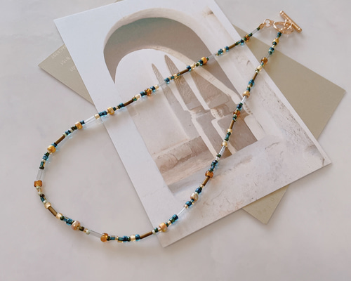 ⬛️ハンドメイド用のメジャー付き★カラフルビーズ、ハンドメイドの貝殻、ネックレス ⬛️ハンドメイド用のメジャー付き☆カラフルビーズ