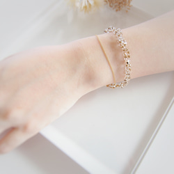 ＊Étoiles étincelant＊煌めくブレスレット ヨーロッパ製ファルファーレ bracelet　 2枚目の画像