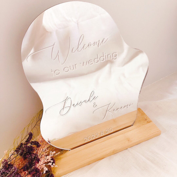 ウエルカムミラー ウェディングステッカー ウエルカムボード