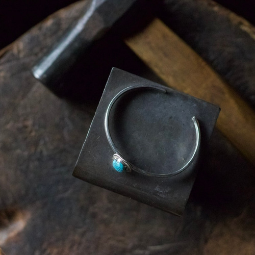 オールドキングマンターコイズブレスレット ハイグレードバーズアイ