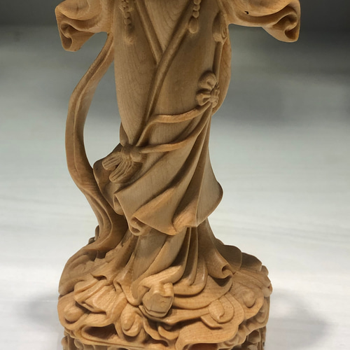木彫 嫦娥奔月 彫刻 置物 工芸品 コレクション 彫刻 minn 通販