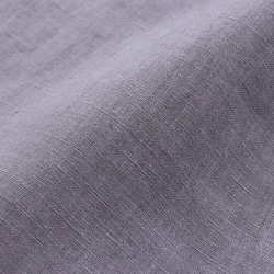 《限量1》亞麻圓領連衣裙成人寬鬆夏裝（紫色）OP19. 第12張的照片