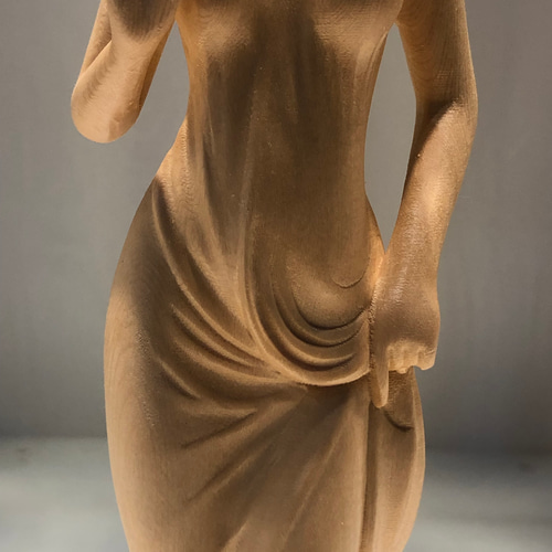 木彫美女 裸体美女 彫刻 置物 工芸品 コレクション 彫刻 minn