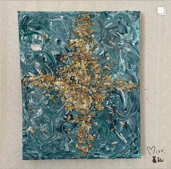 抽象画☆テクスチャーアート／青紫 絵画 MUGI 通販 18532146