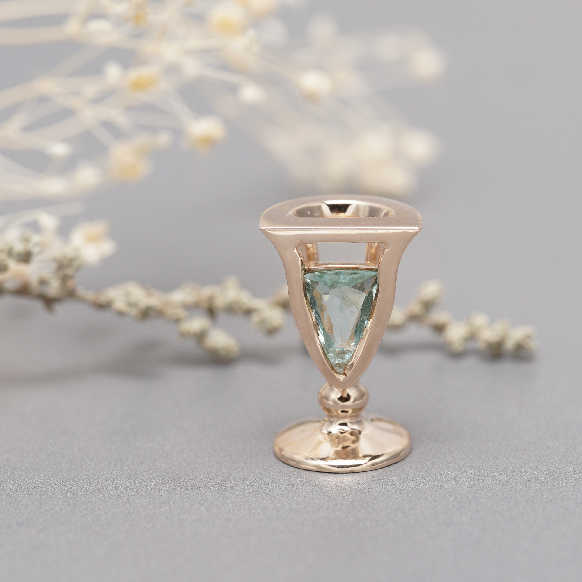 パライバトルマリン・グラスペンダント