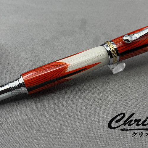 本物の鳥の羽を入れたペン ペン・筆記用具 chriselle 通販 14152760