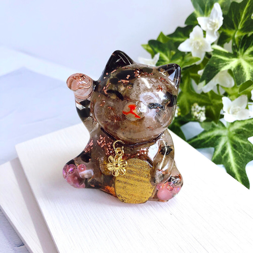 埴輪┏|・ᴗ・|┛✨海✨️招き猫♥️オルゴナイト 恥ずかしく 