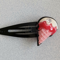 アイスクリームデコメパッチン留め (2個セット) 3枚目の画像