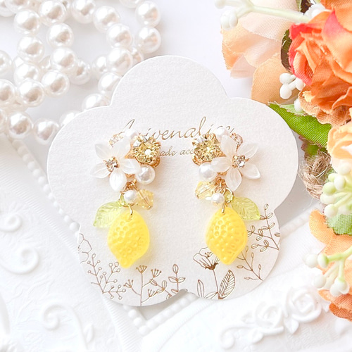 sweet lemon フラワービジュー ピアス/イヤリング ピアス（スタッド 
