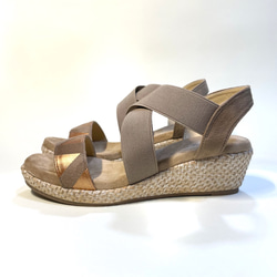 [L size 1,000 yen SALE] Summery jute-wrapped sole! Geometric lig 第3張的照片