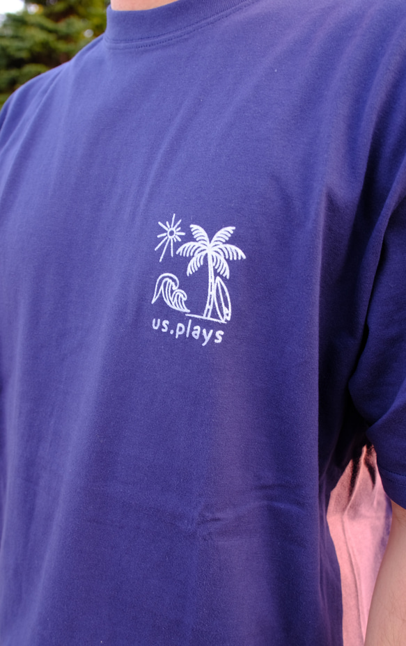 ‍♂️Surf Logo Short sleeve shirt (Indigo)‍♀️Tシャツ・半袖・インディゴ 3枚目の画像