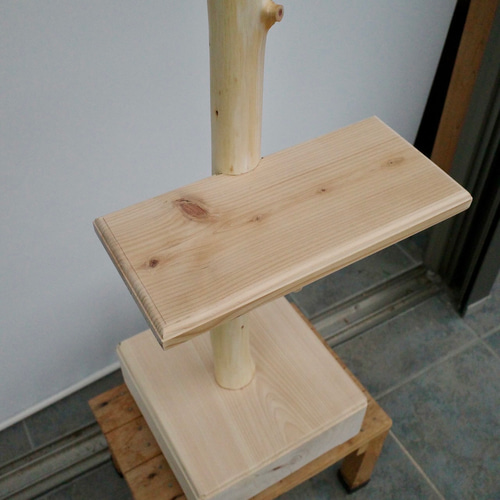 フラワースタンドハンガーラックコートハンガー天然吉野ヒノキ