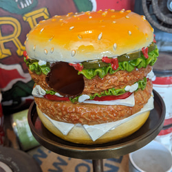 おんぼろ！ハンバーガー/ スタンド灰皿（アシュトレイ） ハンバーガー屋さん 置き看板/ #アメリカンハンバーガー 9枚目の画像