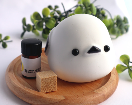ヒバ香る ウチの妖精 シマエナガ アロマストーン ディフューザー
