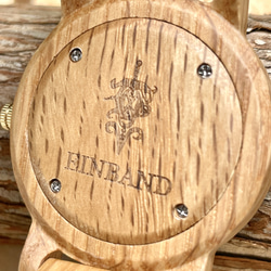 【木製腕時計】EINBAND Reise 天然石 ターコイズ ウッドウォッチ 木の時計 夏の定番 【40mm】 3枚目の画像