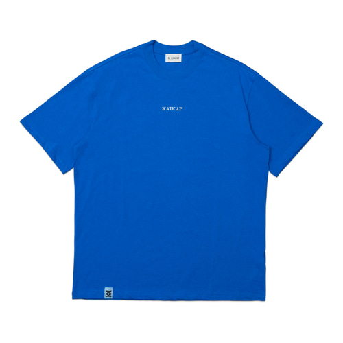 ロゴヘビー半袖Tシャツ-ブルー/グリーン Tシャツ KAI KAI 通販