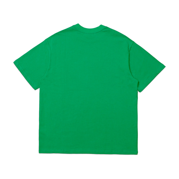 Logo重磅短袖Tee - 藍色/綠色 第15張的照片