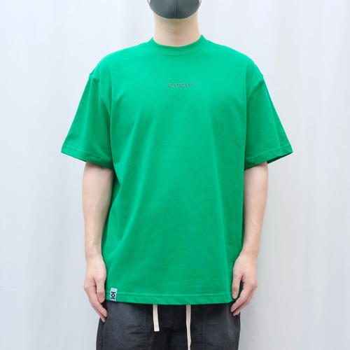 ロゴヘビー半袖Tシャツ-ブルー/グリーン Tシャツ KAI KAI 通販