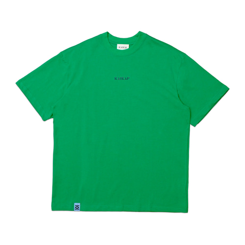 Kaiページ ロゴヘビー半袖Tシャツ-ブルー/グリーン Tシャツ KAI KAI 通販