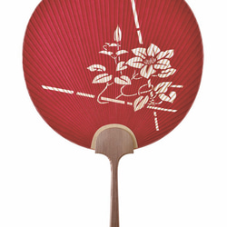 片面透かし京うちわ 御所 紺 その他インテリア雑貨 塩見団扇 通販