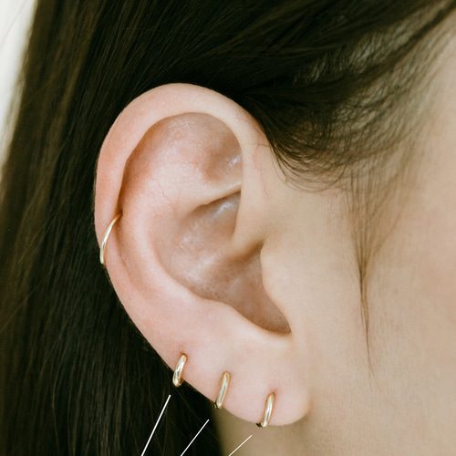 14K金 ゴールド 耳 鼻 軟骨 ニップル ヘリックス トラガス メンズ