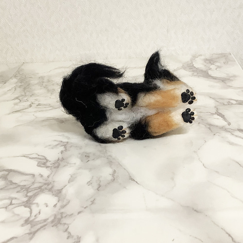 チワワブラックタン子犬＊羊毛フェルト 羊毛フェルト moco3871 通販