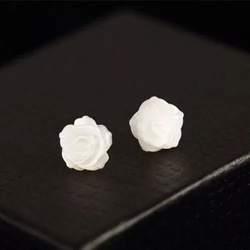 Mother of Pearl White Rose pierce / nonho ru 15枚目の画像