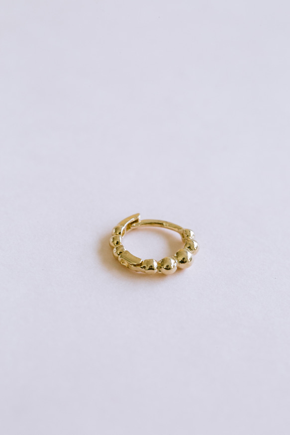 14K金 ゴールド 耳 鼻 軟骨 ニップル ヘリックス トラガス メンズ レディース フープ ピアス リング イヤリン 2枚目の画像