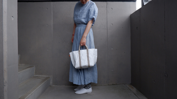 コメカミフクロ SHIRO TOTE(シロトート) S size -リネン- 2枚目の画像