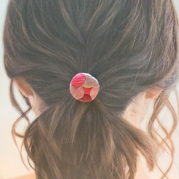 circleのヘアゴム PINK 2枚目の画像