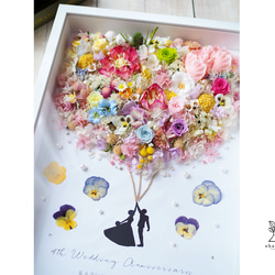 《NAMING PRINT◎wedding》happy balloon colorful flowers frame 第2張的照片