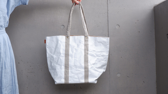 コメカミフクロ SHIRO TOTE(シロトート) L long size -リネン