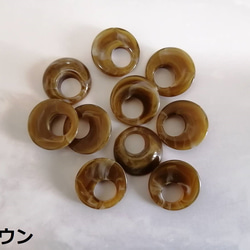 【100個入り】アクリルパーツ☆フラットラウンド☆(穴なし) 4枚目の画像