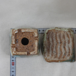角陶製植木鉢(皿付き)2 14枚目の画像