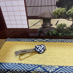 徳島しじら織長尾ネクタイ　筒藍染クロス(9月までの限定販売) 8枚目の画像