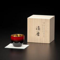 坂上どうぶつ王国紹介】夕焼け猫+七宝紋/切子 【納期60日】 グラス 可