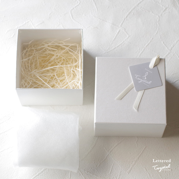 【名入れ】クリスタルガラスのジュエリーケース／ブリリアントカット／LC-175 13枚目の画像