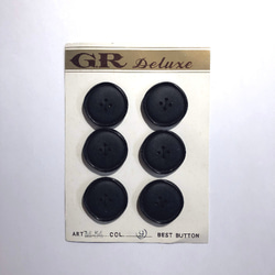 【SALE】  ボタン シート レトロ シートボタン 1シート 29mm 6個入り 昭和レトロ ab-107 1枚目の画像