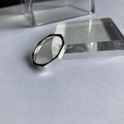 octagon+ ring 【silver925】　シンプル　八角形　華奢　シルバー　シルバー925 メンズ　 12枚目の画像