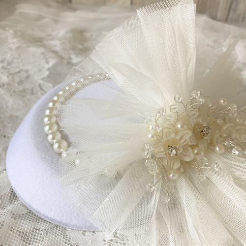 9/25❁︎yoru様❁︎ ヘッドドレス トーク帽 9/25❁︎yoru様❁︎ ヘッドドレス トーク帽 - メルカリ