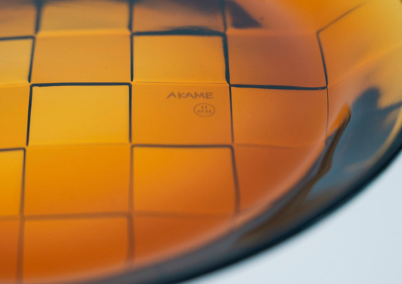 【台湾HMM】Woven Plate - Amber 16CM ガラス皿ガラスざら 12枚目の画像