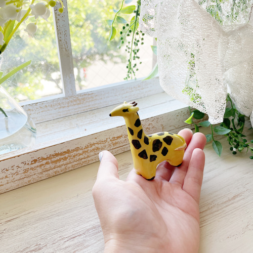 陶器のキリンさん/きりん 麒麟 その他インテリア雑貨 waco ＊ neco