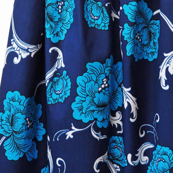 アフリカ布のロングスカート｜アフリカンプリント  ロング・マキシ 5枚目の画像