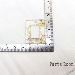 [4 件] 帶有殼狀 Epo 的方形透明部件 [透明]-mt-3664 第4張的照片