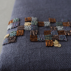 CLUTCH BAG - M▫️mosaïque クラッチバッグ #CL1830 / オートクチュール刺繍 手刺繍 6枚目の画像