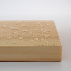檜木切菜板經過防水陶瓷處理，可防止污漬黏附 免運費 [L 尺寸] 220 毫米 x 400 毫米 x 厚度 30 毫米 第3張的照片